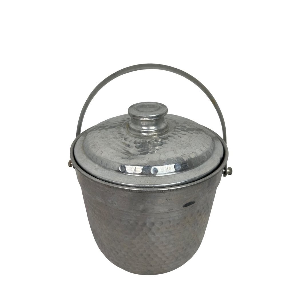 Vintage Nasco Italian Hammered Ice Bucket